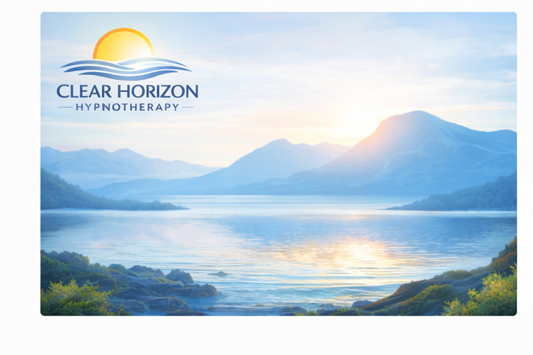 Peaceful mountain lake at sunrise, representing a fresh start